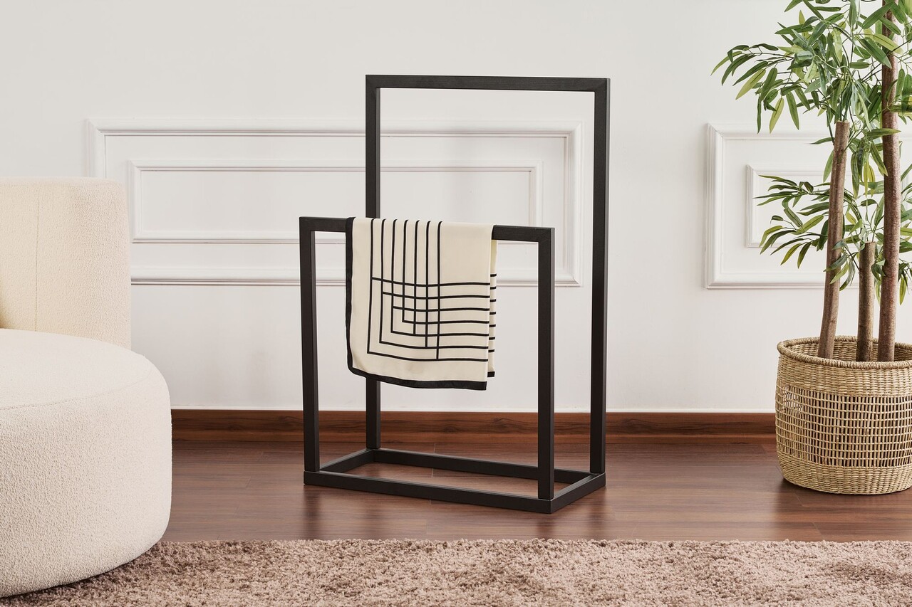 Cuier de perete, Hanah Home, Ged-032, 25x60x90 cm, Negru - imagine 4